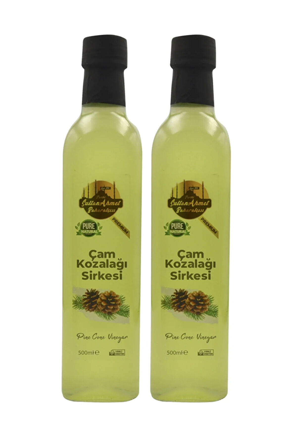 Çam Kozalağı Sirkesi 2x500ml | Katkı Maddesi Içermeyen | 100% Doğal Fermente