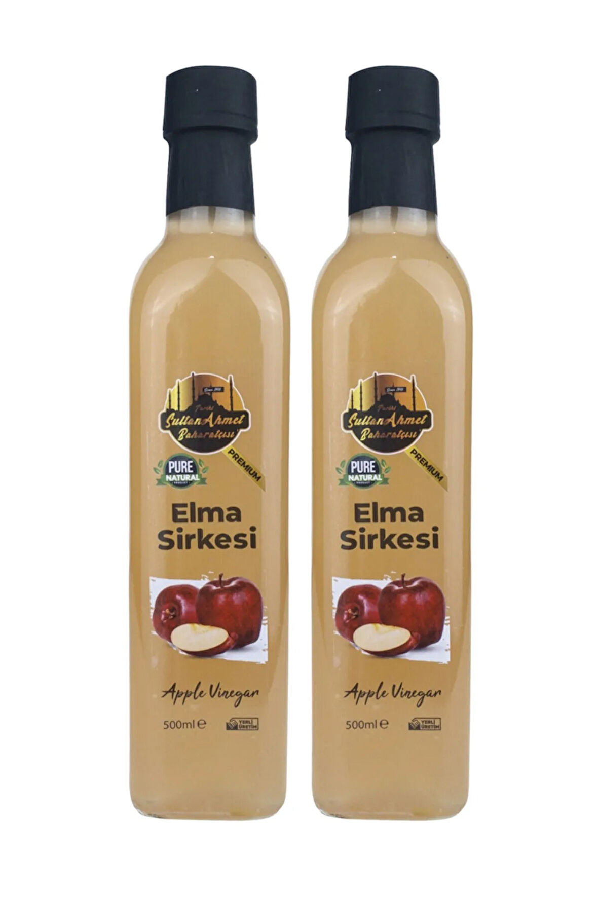 Elma Sirkesi %100 Katkısız Doğal 2x500 ml | Özel Üretim