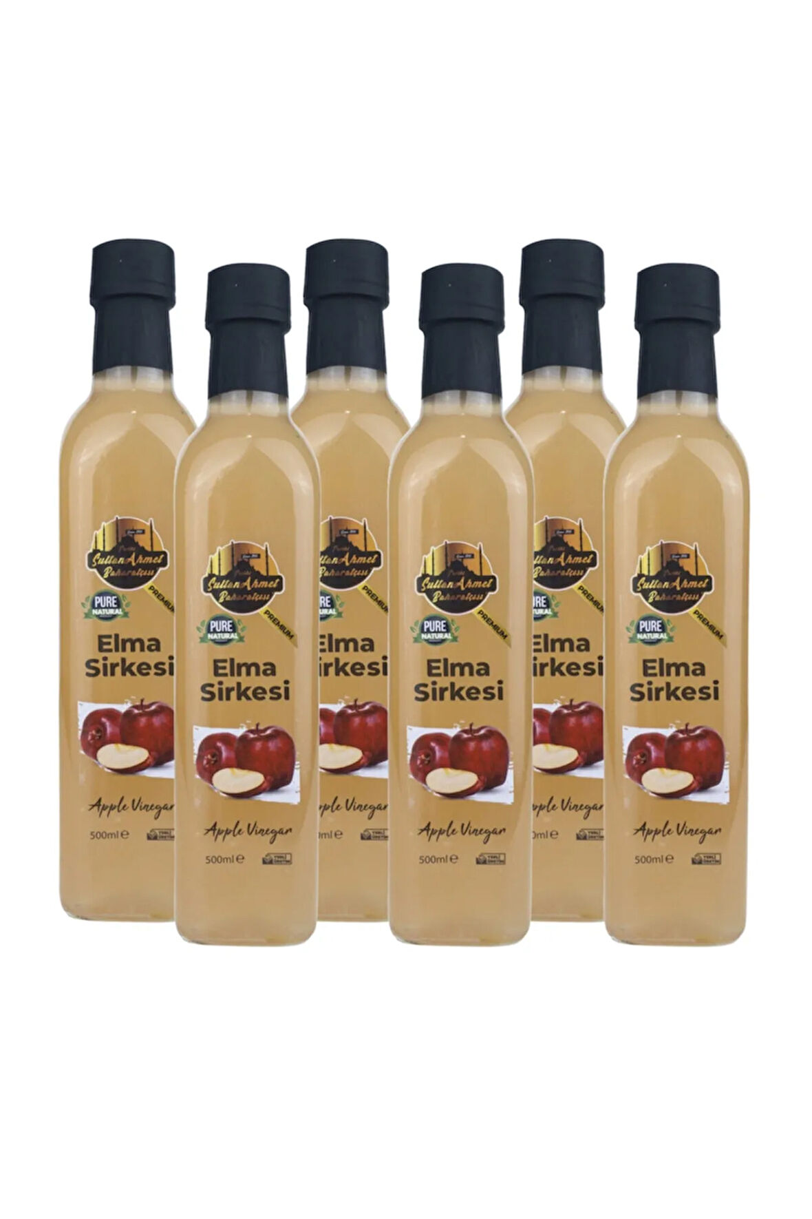 Elma Sirkesi %100 Katkısız Doğal 6x500 ml | Özel Üretim