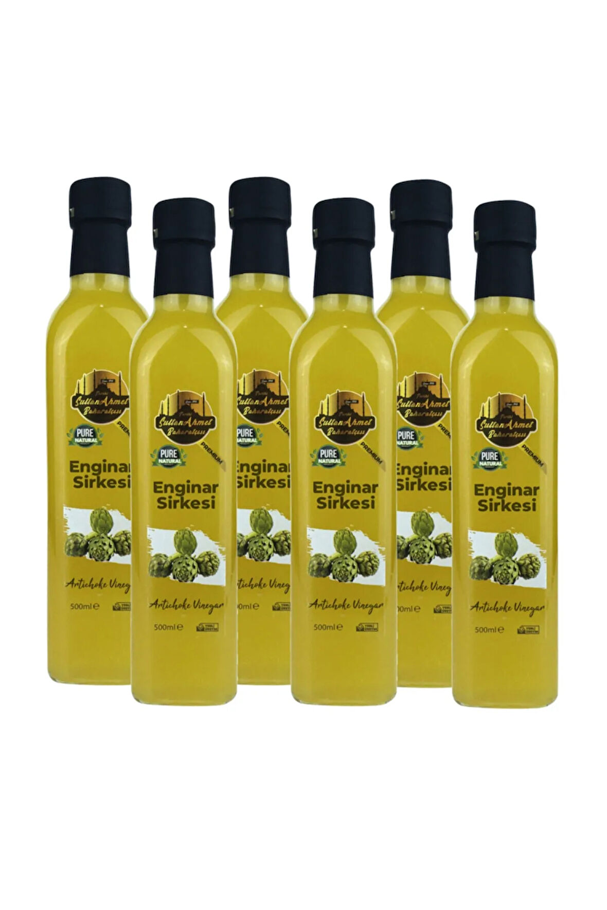 Enginar Sirkesi %100 Katkısız Doğal 6x500 ml | Özel Üretim