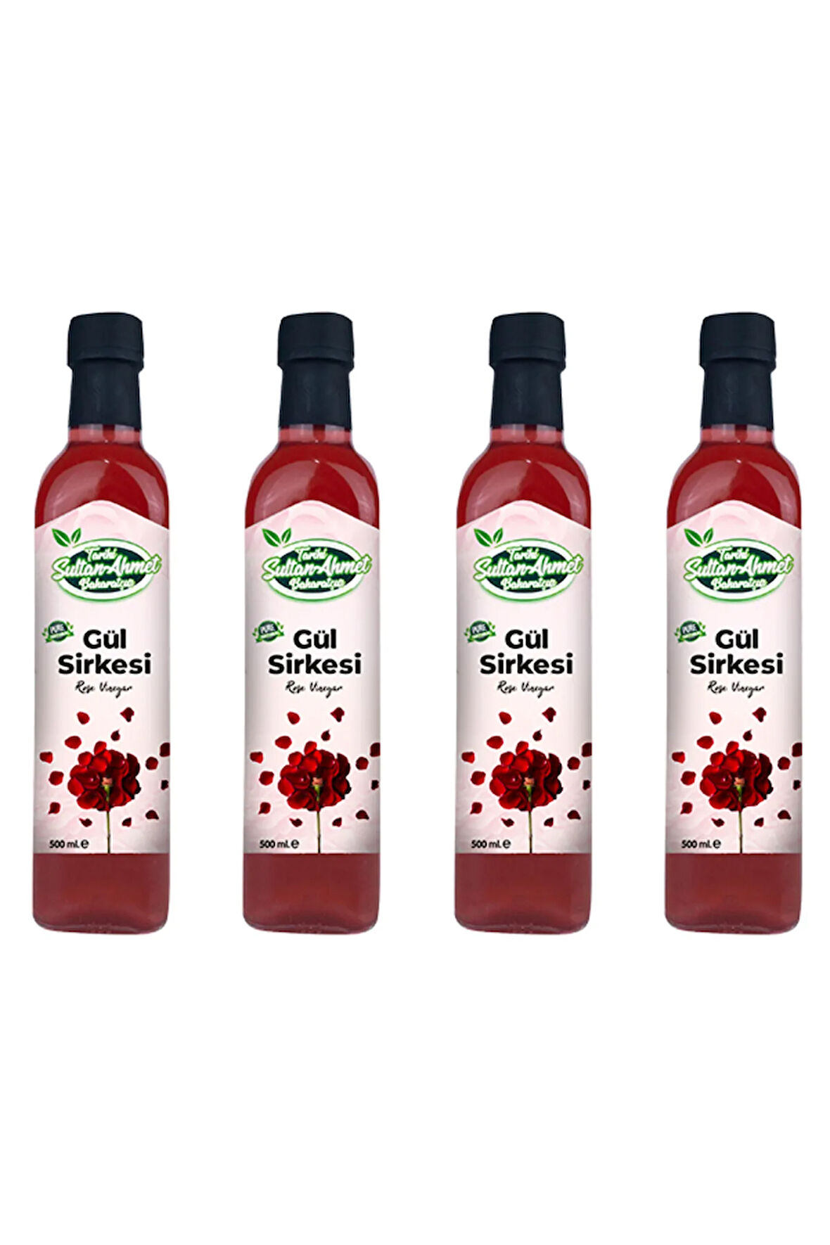 Gül Sirkesi %100 Katkısız Doğal 4x500 ml | Özel Üretim