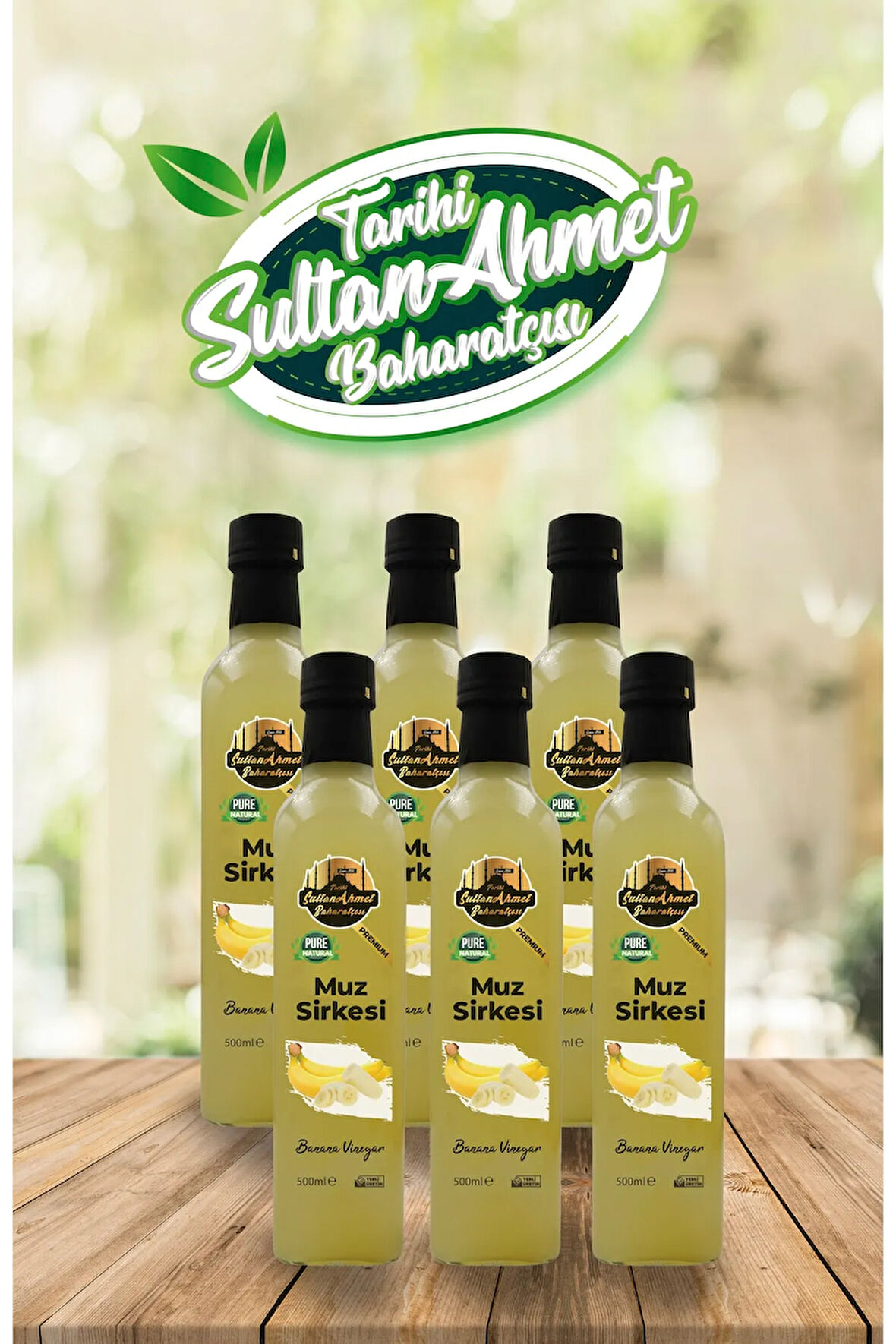Muz Sirkesi %100 Katkısız Doğal 6x500 ml | Özel Üretim