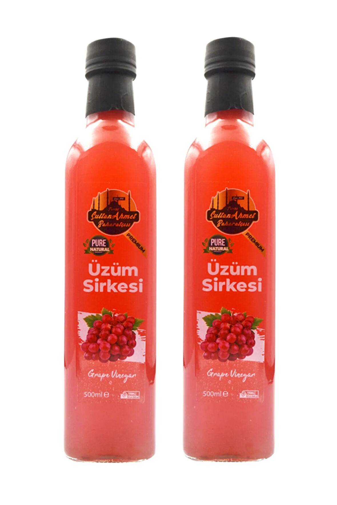 Üzüm Sirkesi %100 Katkısız Doğal 2x500 ml | Özel Üretim