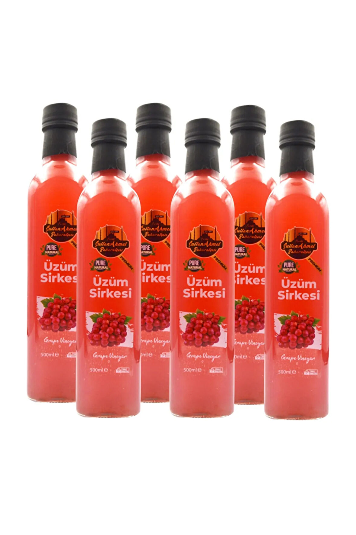 Üzüm Sirkesi %100 Katkısız Doğal 6x500 ml | Özel Üretim