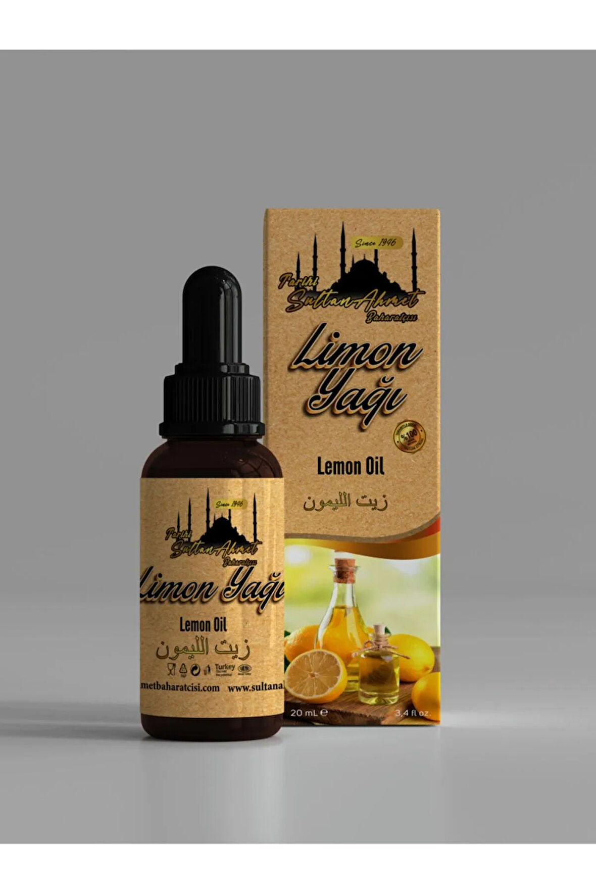 Limon Yağı 20 ml | %100 Doğal | Katkısız Uçucu Bitkisel Yağ