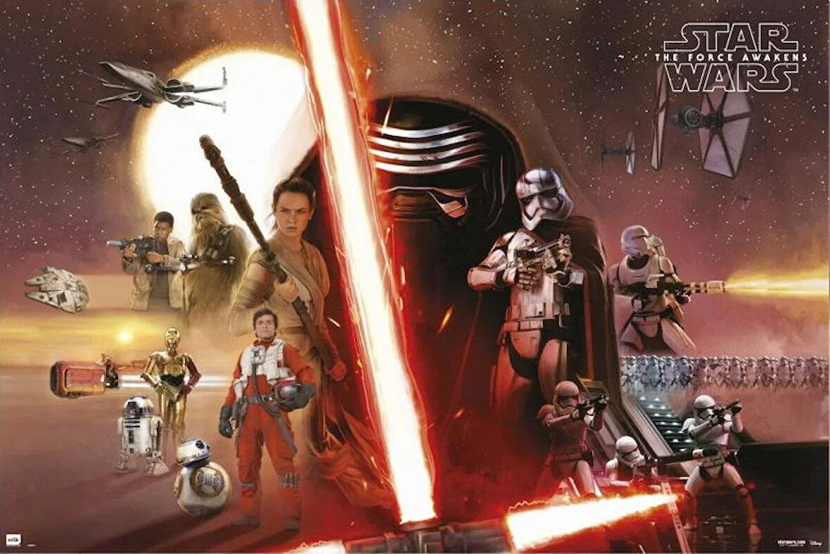 STAR WARS EPISODE 7 ALL CHARACTERS MAXI POSTER (İTHAL)