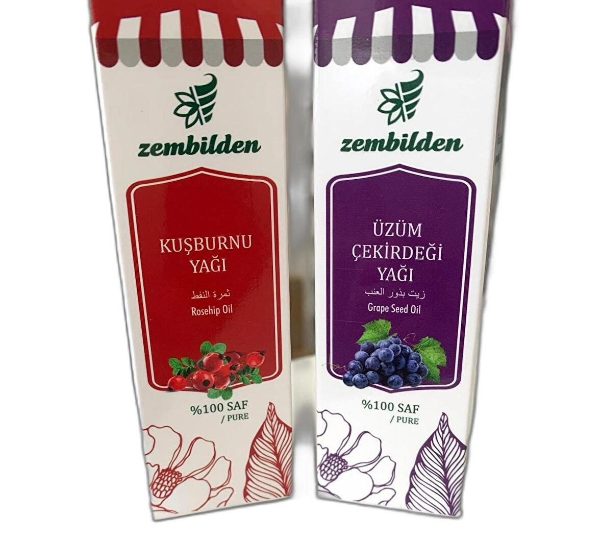 ZBD KUŞBURNU 10 ml - ÜZÜM ÇEKİRDEĞİ 20 ml CİLT BAKIM YAĞI