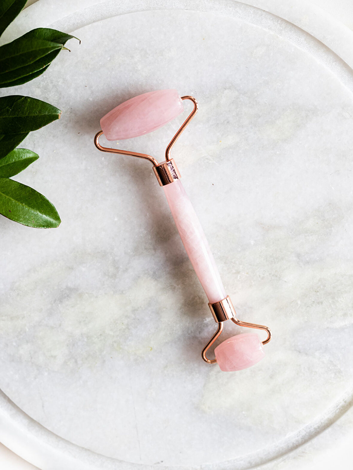pembe kuvars face roller yüz ve masaj aleti