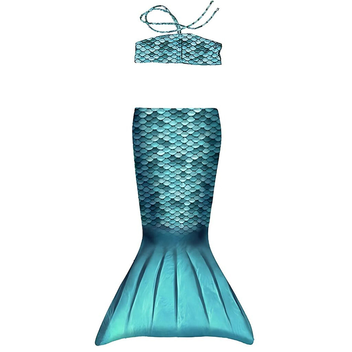 Kuaki Mermaids Deniz Kızı 2'li Takım Bikini Kostüm Seti Turquoise