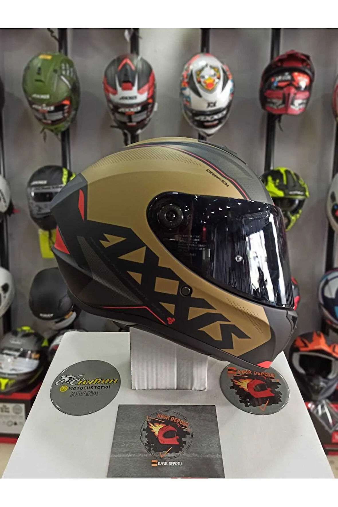 AXXIS DRAKEN S GEAR A9 - MATT GOLD/XXL