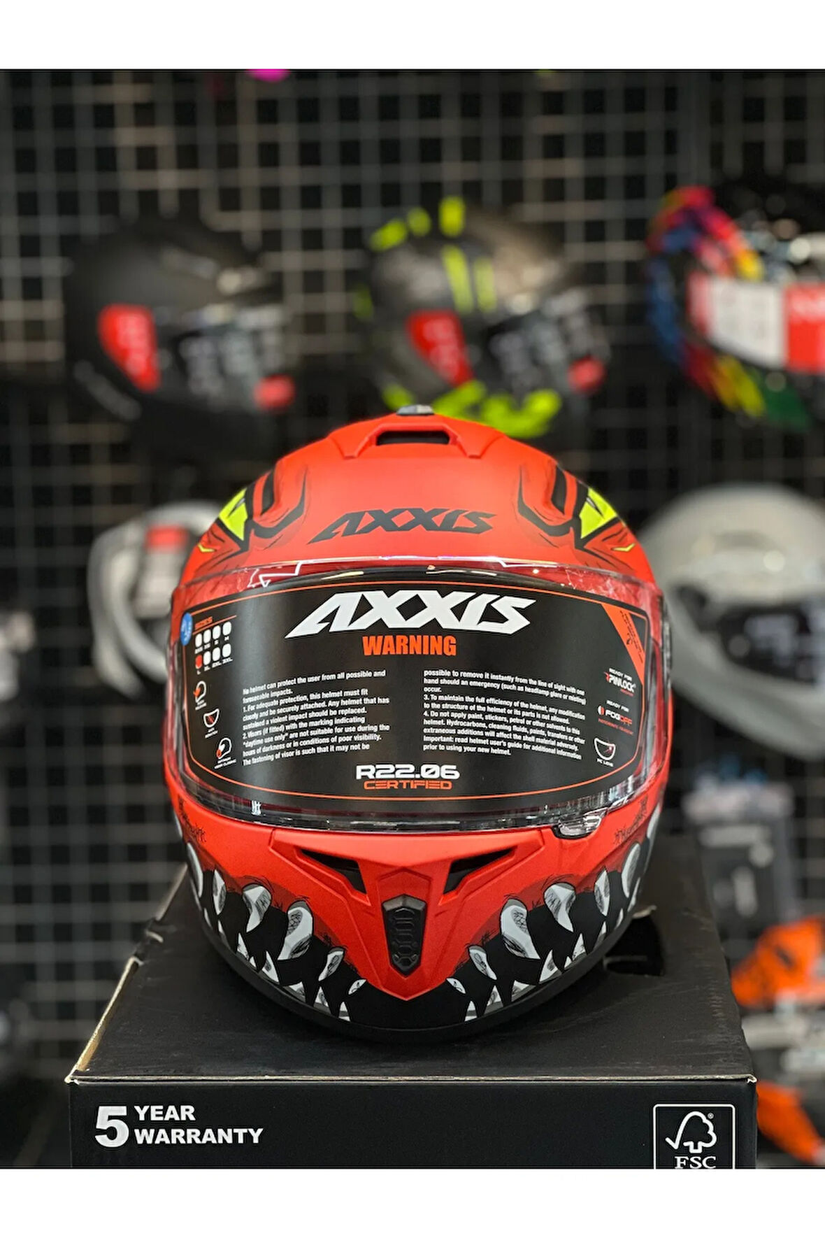AXXIS DRAKEN S  FORZA  - MATT RED/S