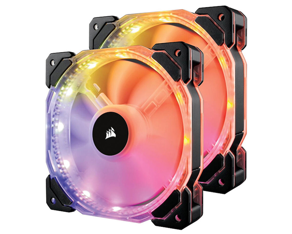 CORSAIR FAN-CO-9050069-WW HD140 RGB LED (Dual Fans With Controller)