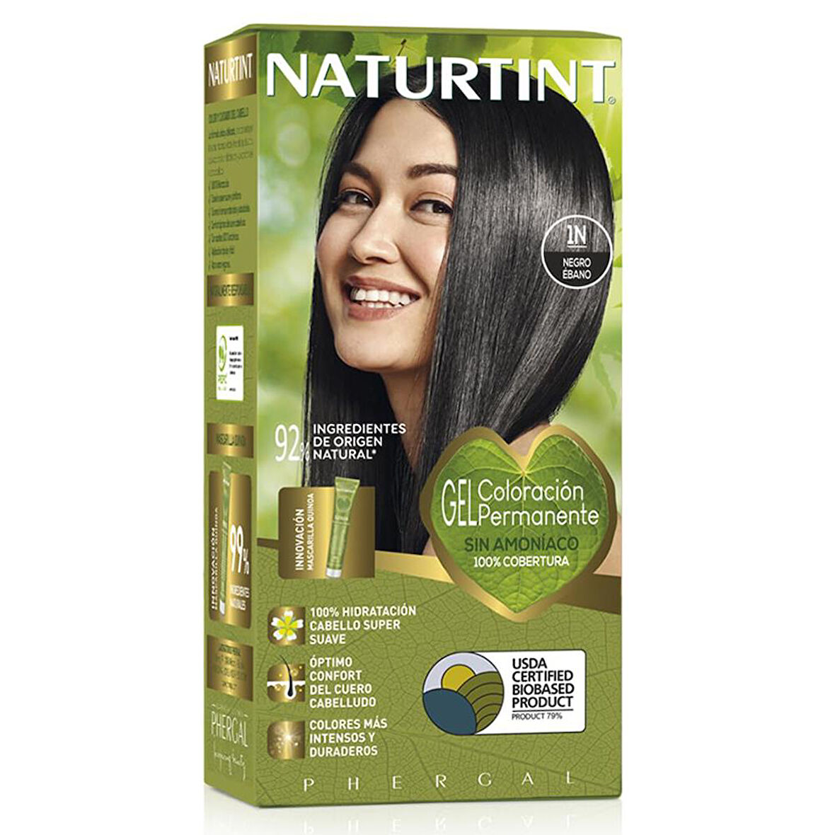 Naturtint 1N Abanoz Siyahı Doğal Saç Boyası 170ML