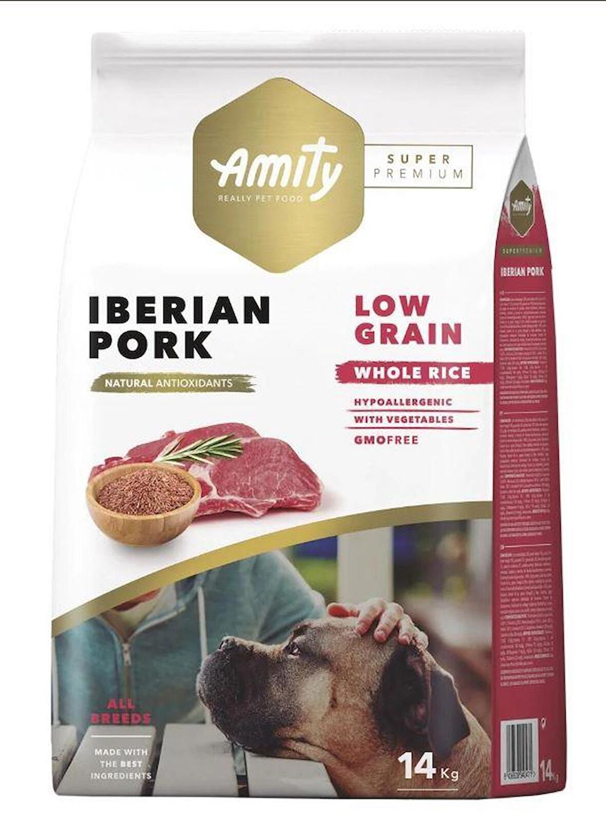Amity Düşük Tahıllı Domuz Etli Yetişkin Köpek Maması 14kg