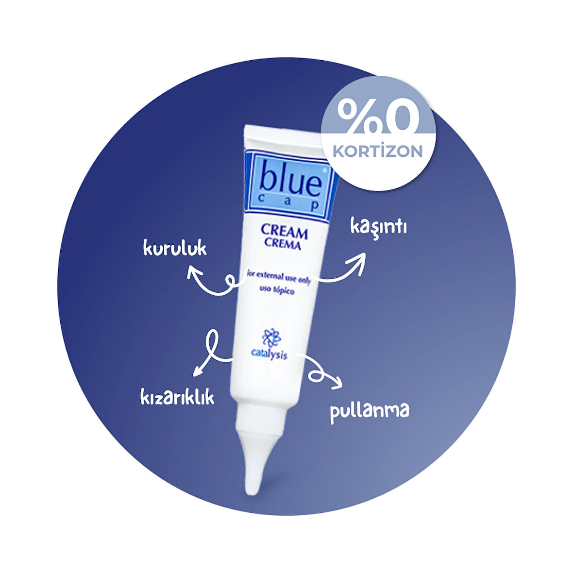 Blue Cap Nemlendirici Krem 50 gr - Kaşıntı ve Kızarıklık Karşıtı - Kortizonsuz