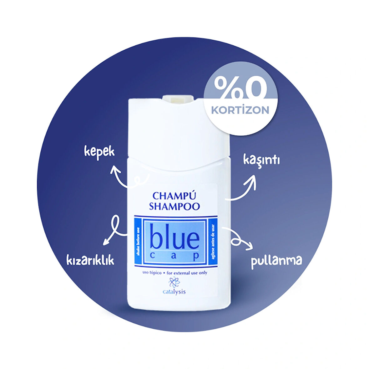 Blue Cap Kepek Karşıtı Şampuan 150 ml - Kaşıntı ve Kızarıklık Karşıtı - Kortizonsuz