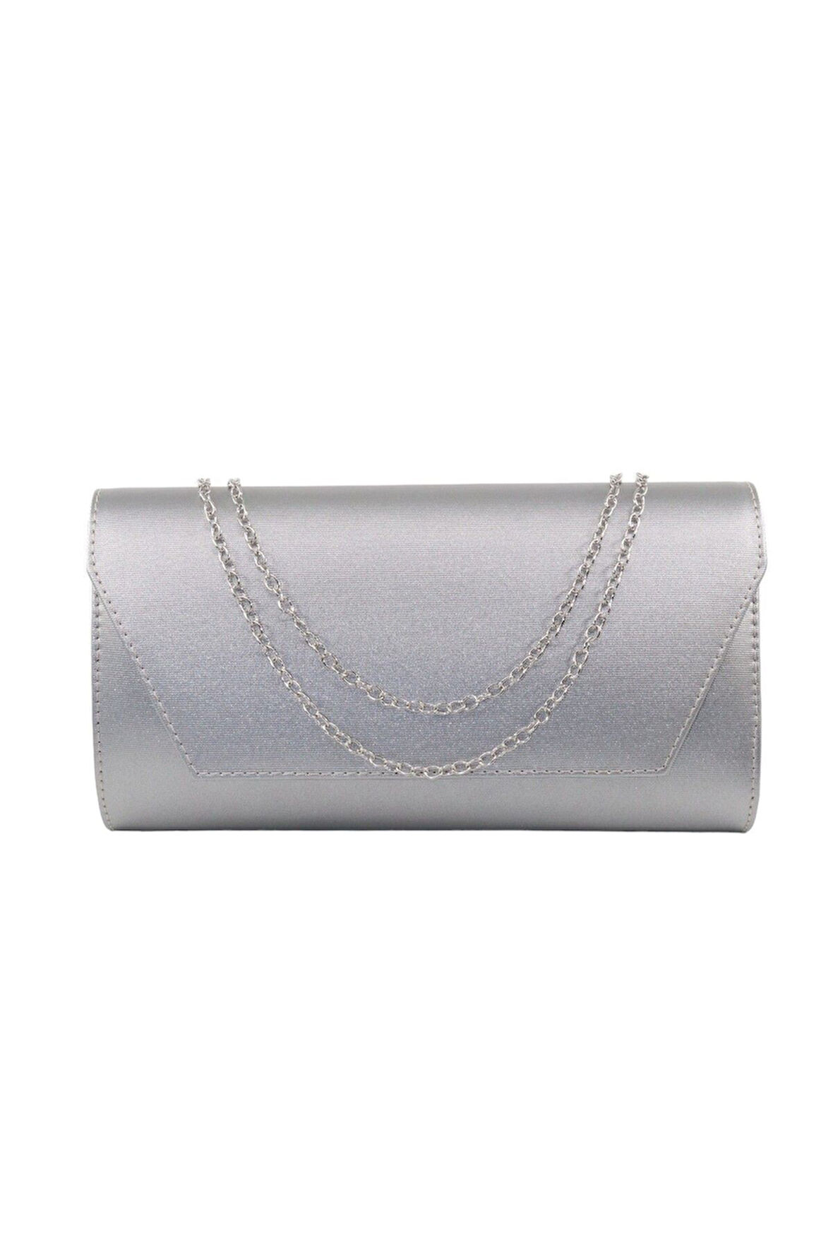 Gümüş Abiye Çanta. Gümüş Kadın Abiye Çanta. Abiye Gümüş Kumaş Davet Gece Portföy Clutch Çanta.