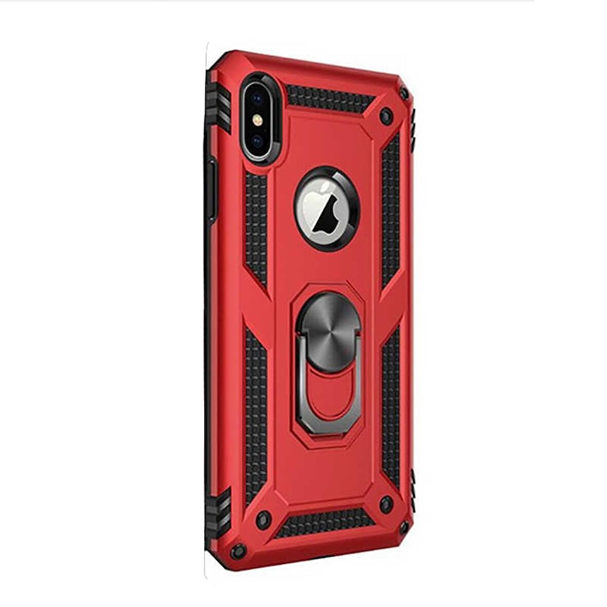 Gpack Apple iPhone Xs Kılıf Vega Standlı Yüzüklü Mıknatıslı