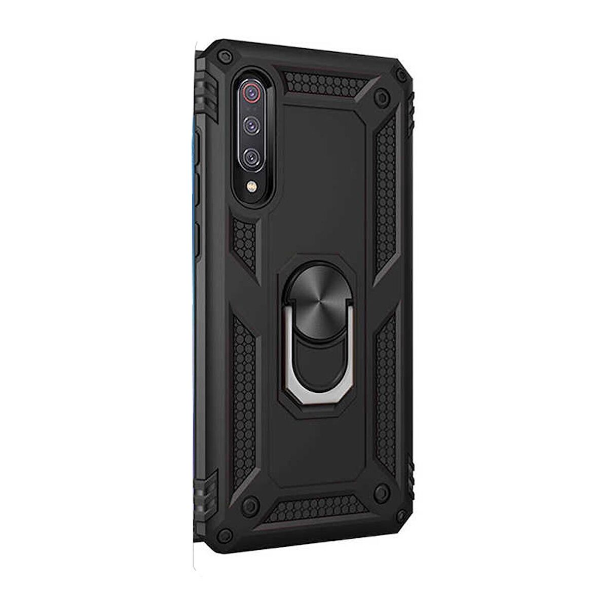 Gpack Xiaomi Mi 9 Kılıf Vega Standlı Yüzüklü MıknatıslıNano Glass