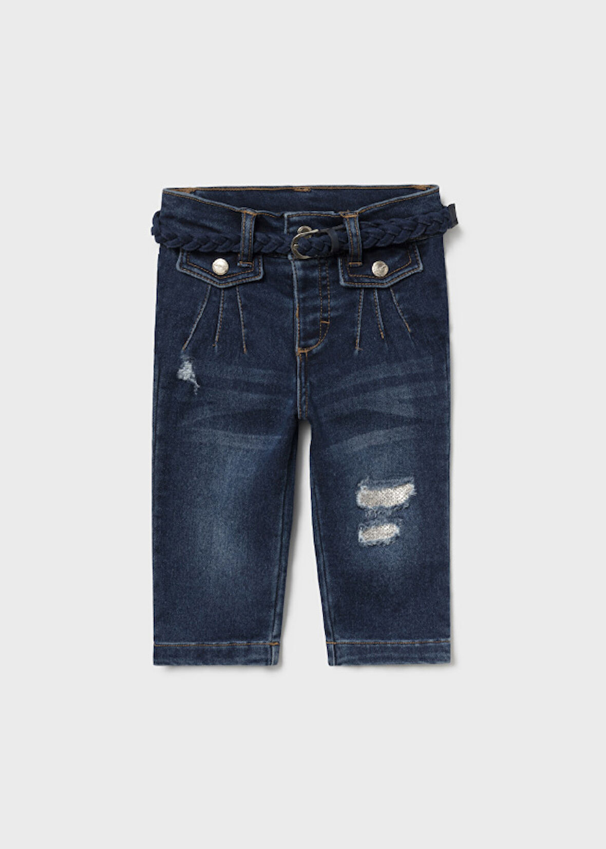  Mayoral Kız Bebek Denim Kot Pantolon 2542