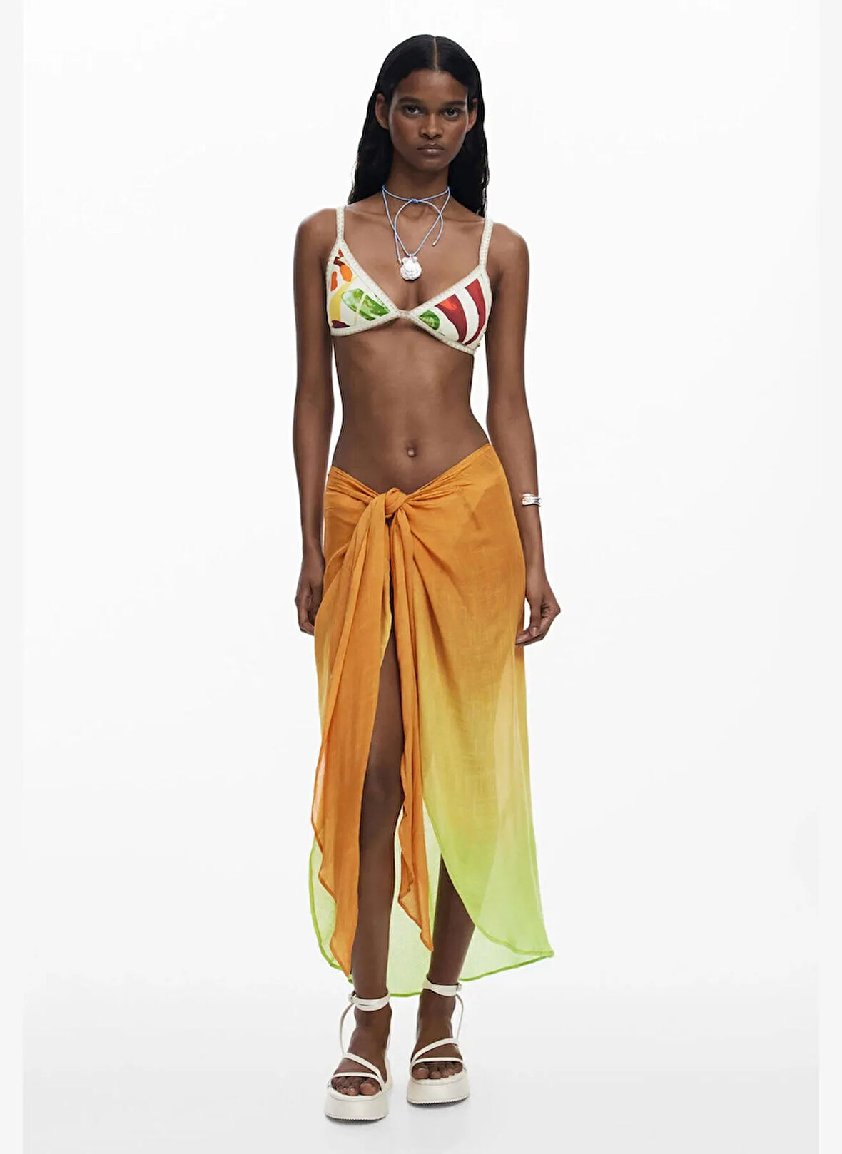 Desigual Beyaz Kadın Bikini Üst 25SWMK05