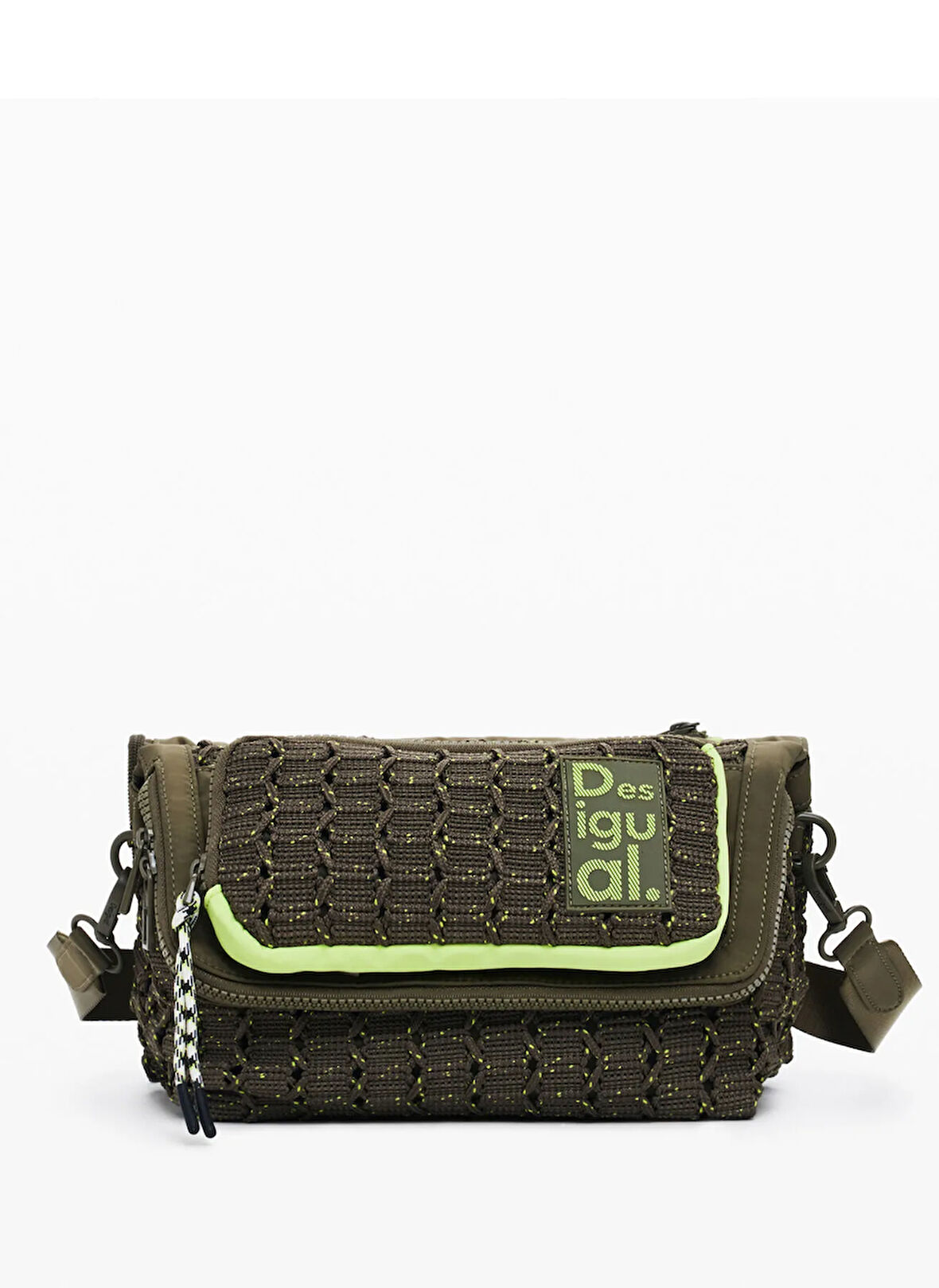 Desigual Çapraz Çanta, Standart, Haki