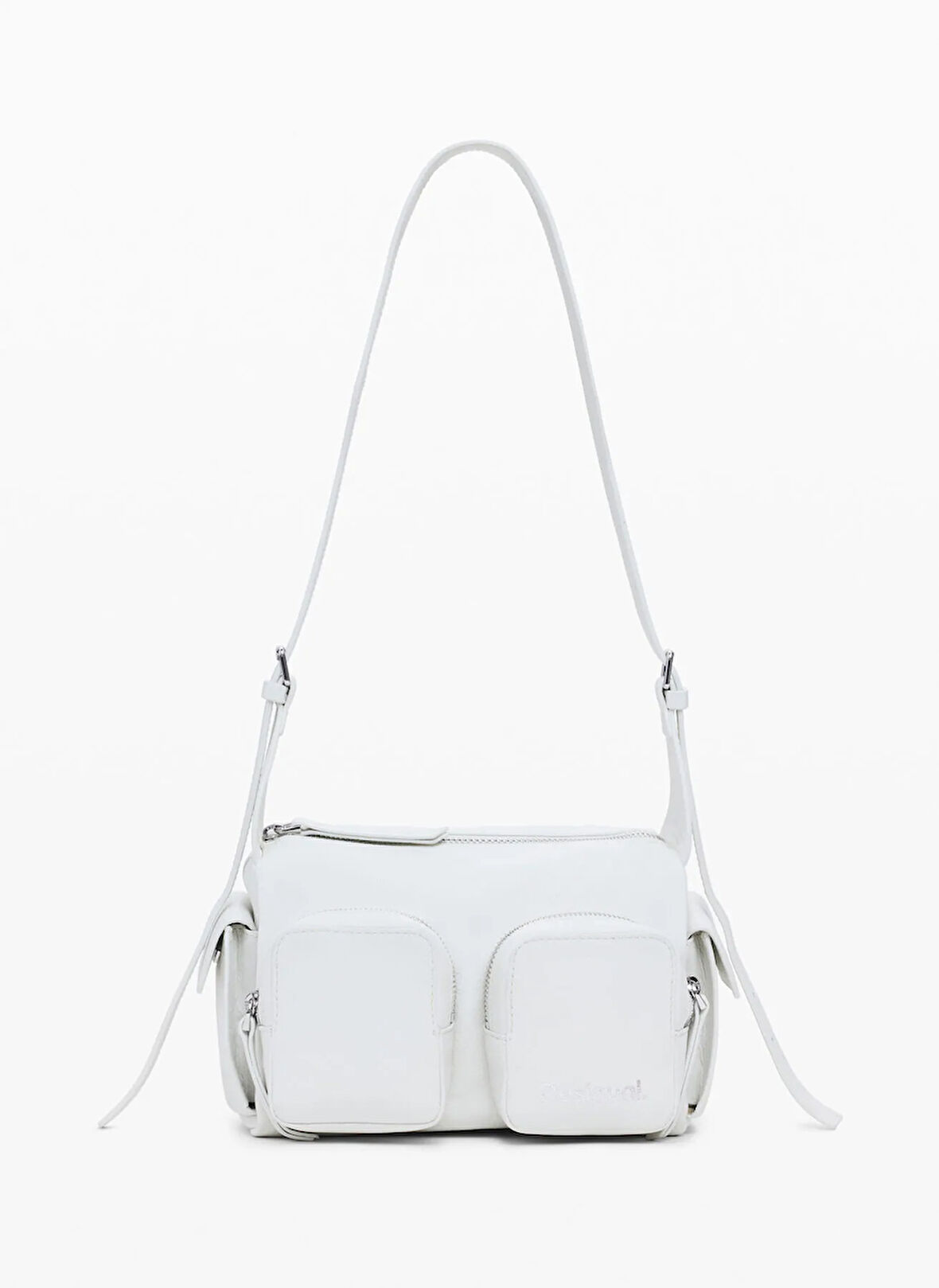Desigual Deri Beyaz Kadın Omuz Çantası BAG_SAOCO_HABANA MULTIPOCKET MINI