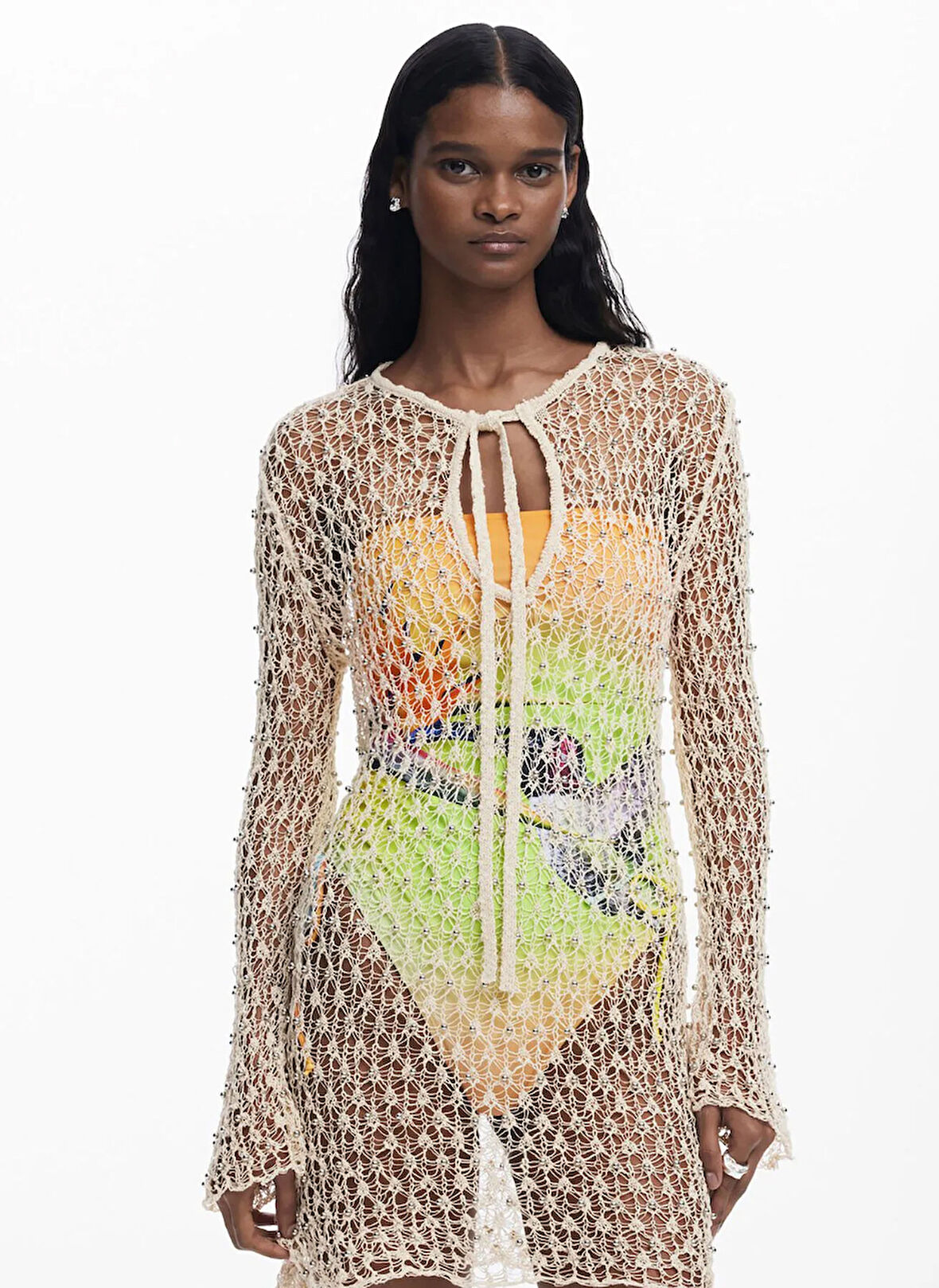 Desigual Elbise, S-M, Bej