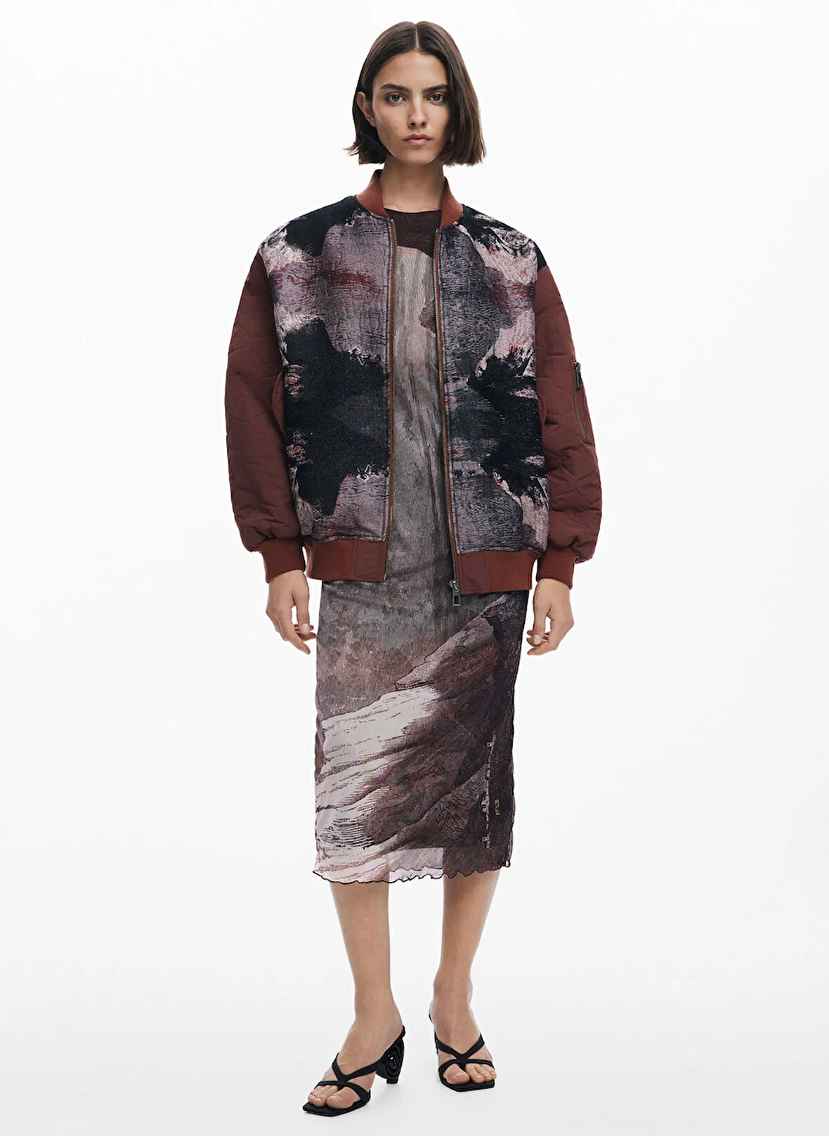 Desigual Standart Kahve Kadın Ceket 25WWEW04