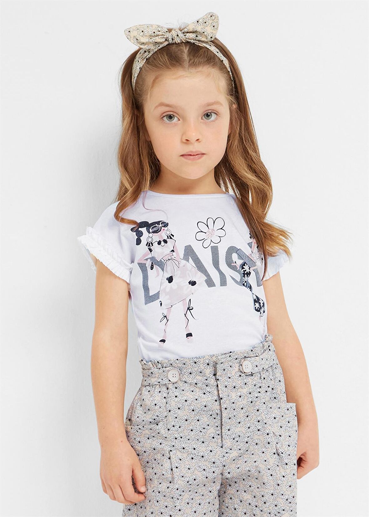 Mayoral Kız Çocuk Saç Bantlı Tshirt