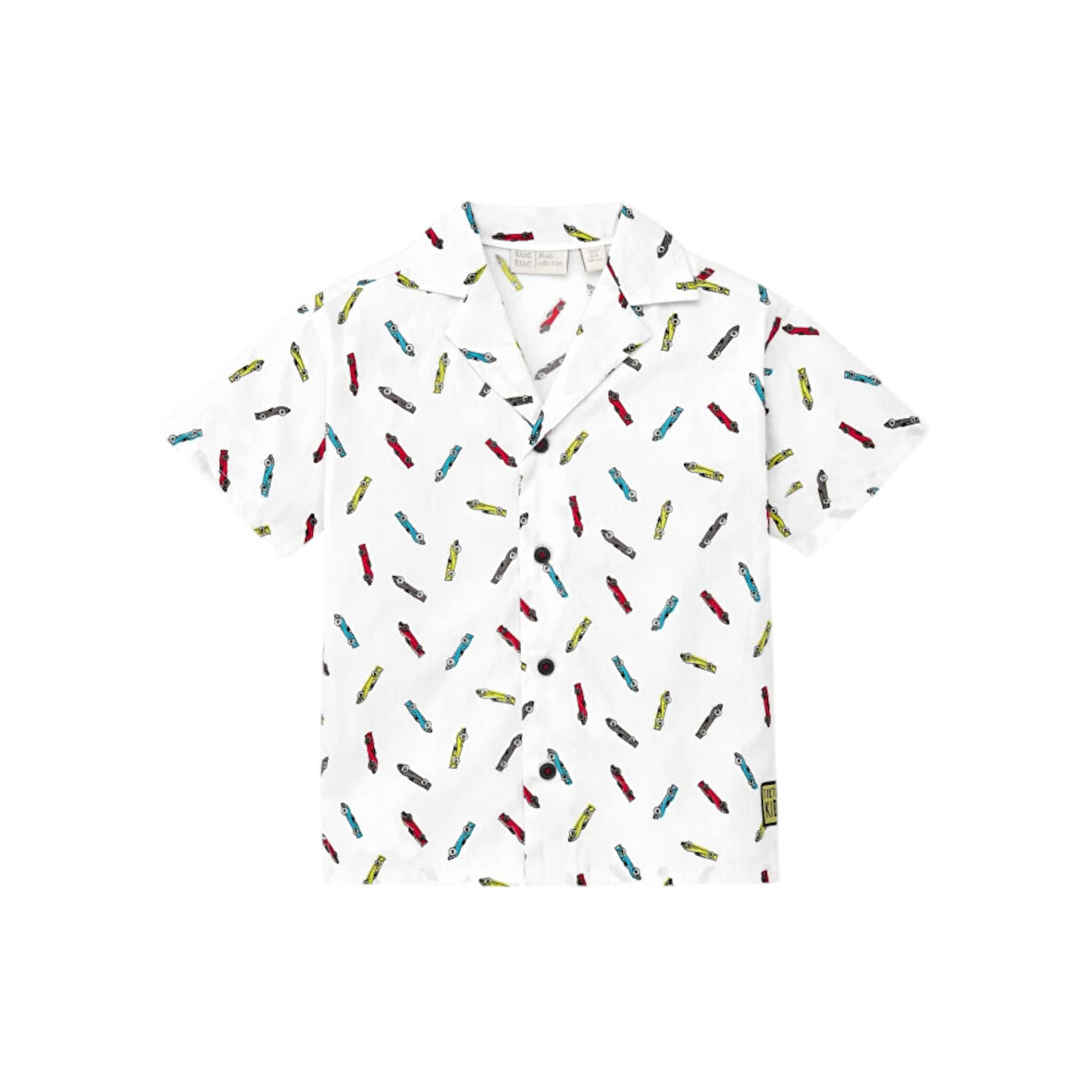 Erkek Çocuk Yarış Arabası Baskılı Gömlek TUC.11367686