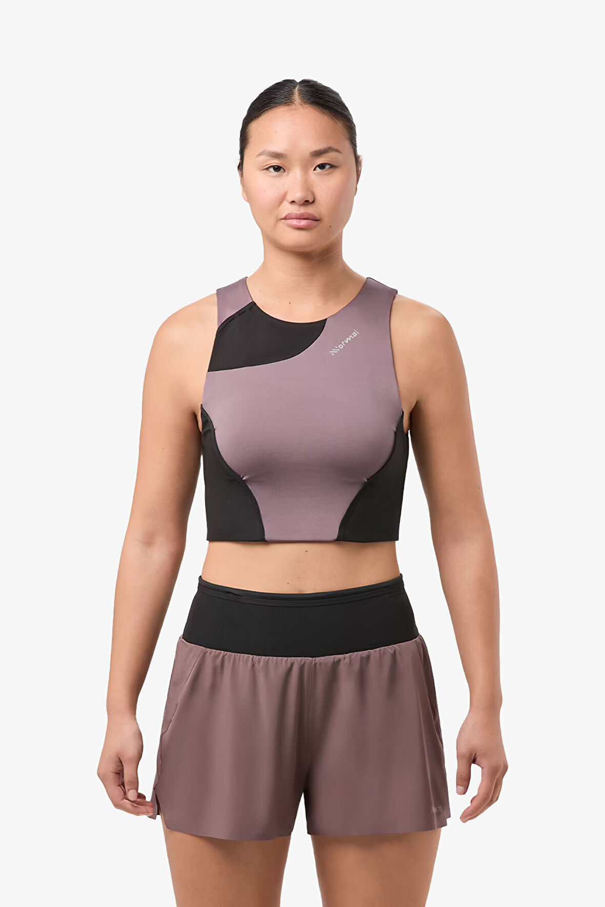 NNormal Trail Cropped Kadın Mor Spor Bra N2CWTB1-002