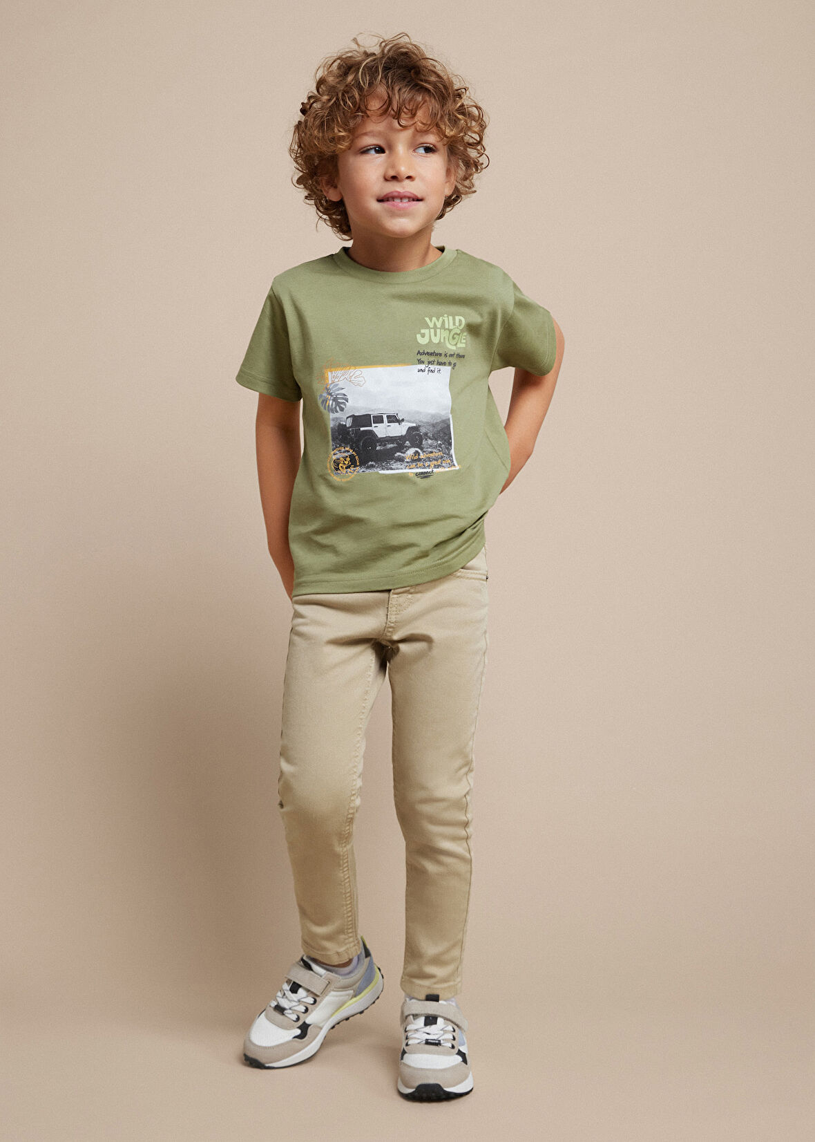 Erkek Çocuk Jean Pantolon-Krem | 5Y