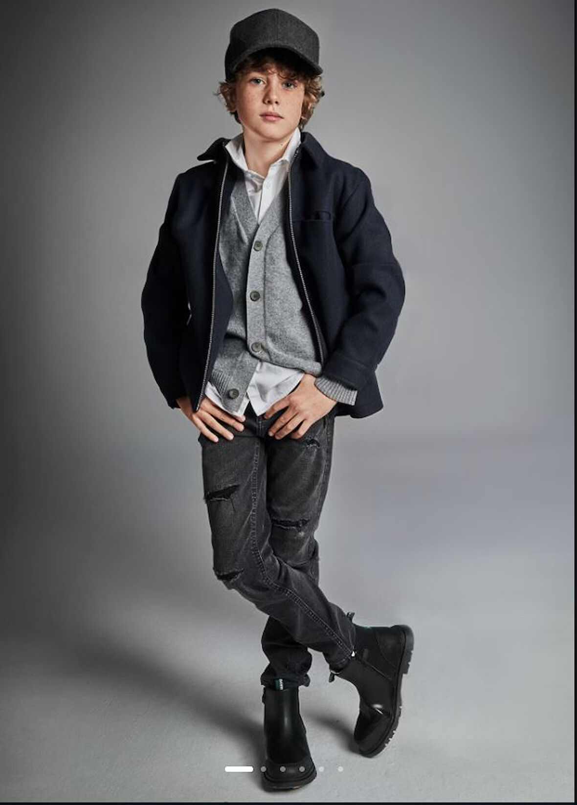 7538  Mayoral Erkek Çocuk denim  Yırtık Pantolon 7538
