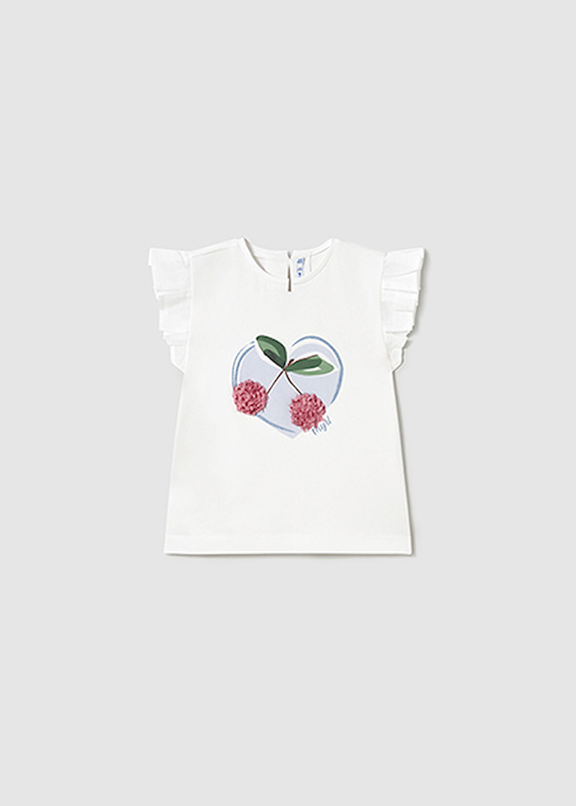 Mayoral Kız Bebek Kolları Fırfırlı Tişört 1042