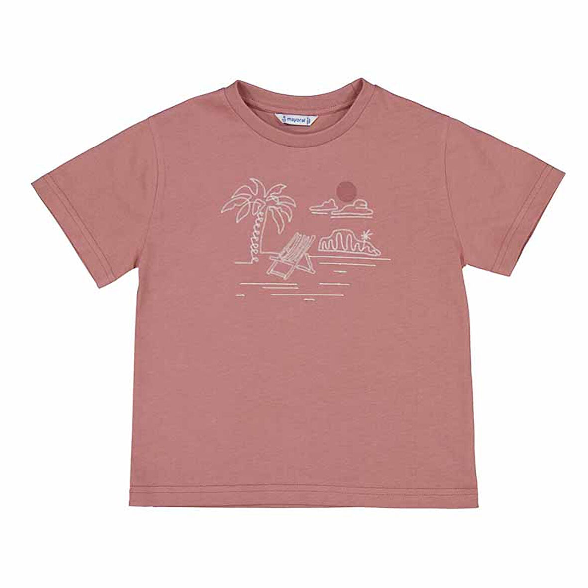 Mayoral Erkek Çocuk Baskılı Tshirt 4-8 Yaş Yavruağzı