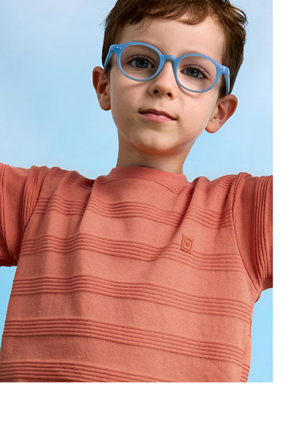 Mayoral Erkek Çocuk Düz Tshirt 4-10 Yaş Turuncu