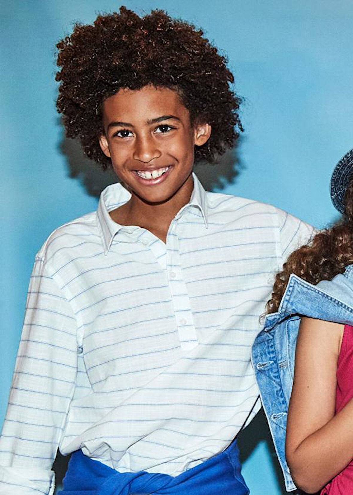 Mayoral Erkek Çocuk Cizgili Gömlek 10-14 Yaş Beyaz