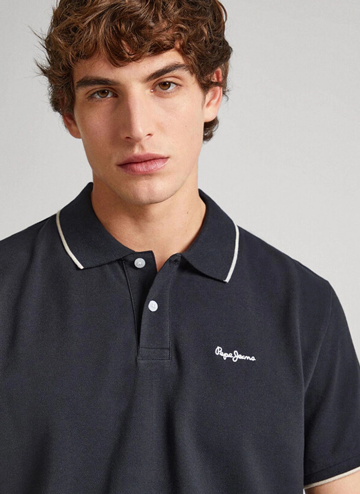 Pepe Jeans Siyah Erkek Polo T-Shirt PM542101 999 HANS