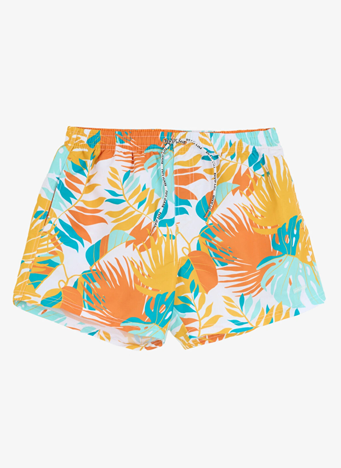 Pepe Jeans Sarı Erkek Şort Mayo PMB10391 043 LEAF SWIMSHORT