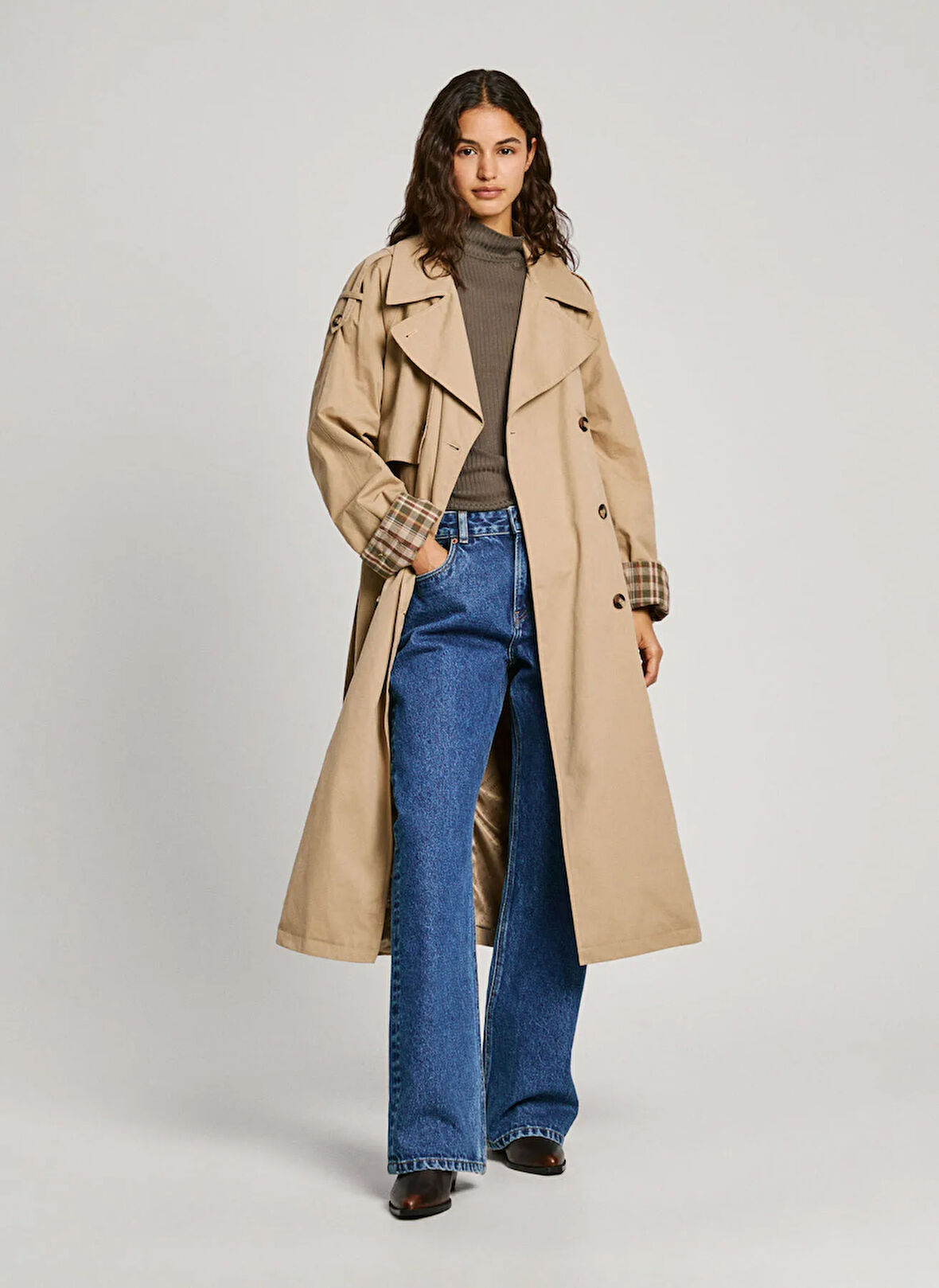 Pepe Jeans Bej Kadın Trençkot PL402446