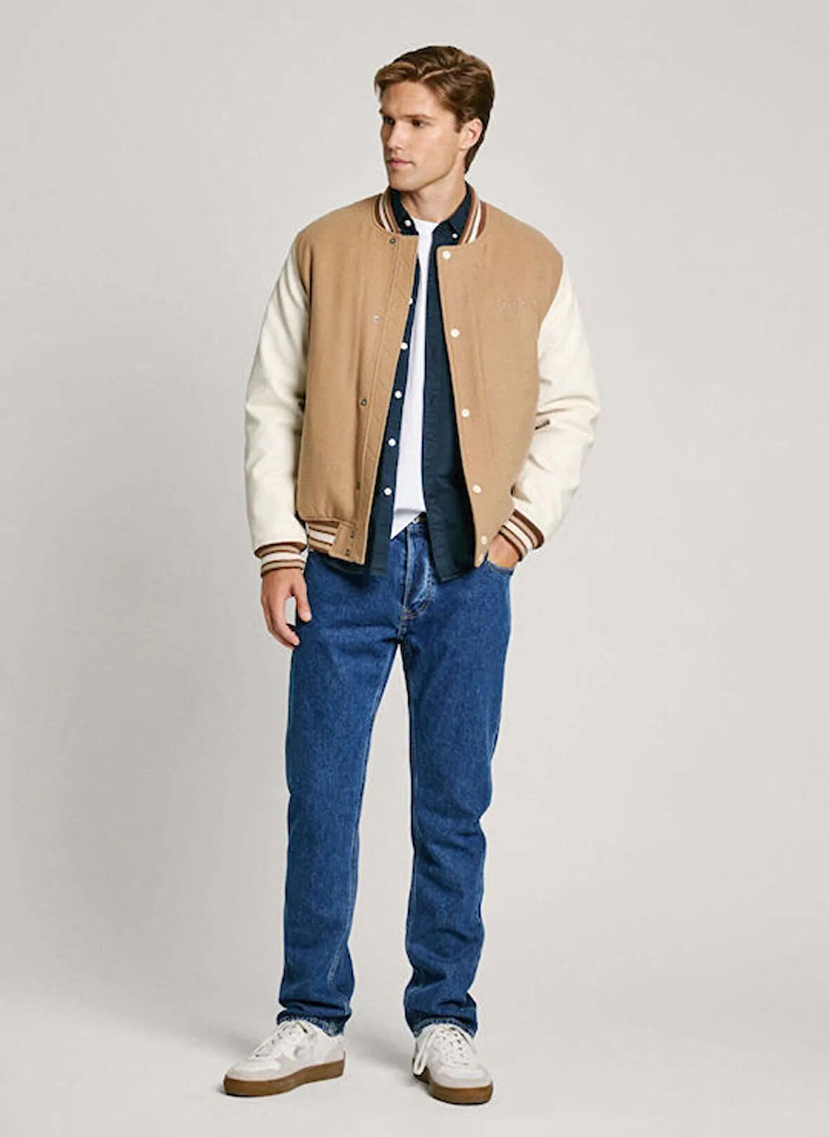Pepe Jeans Bej Erkek Mont PM403025-845 TUSTIN