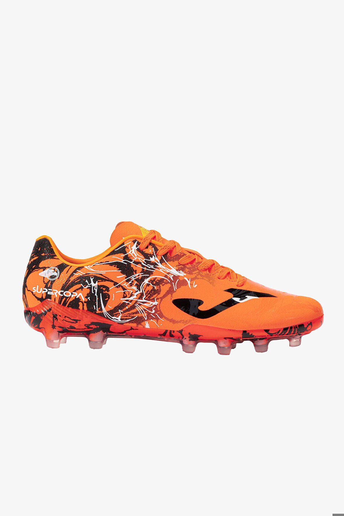 Joma Super Copa 2408 Naranja Negro Fırm Ground Erkek Turuncu Krampon (Çim Zemin) SUPS2408FG