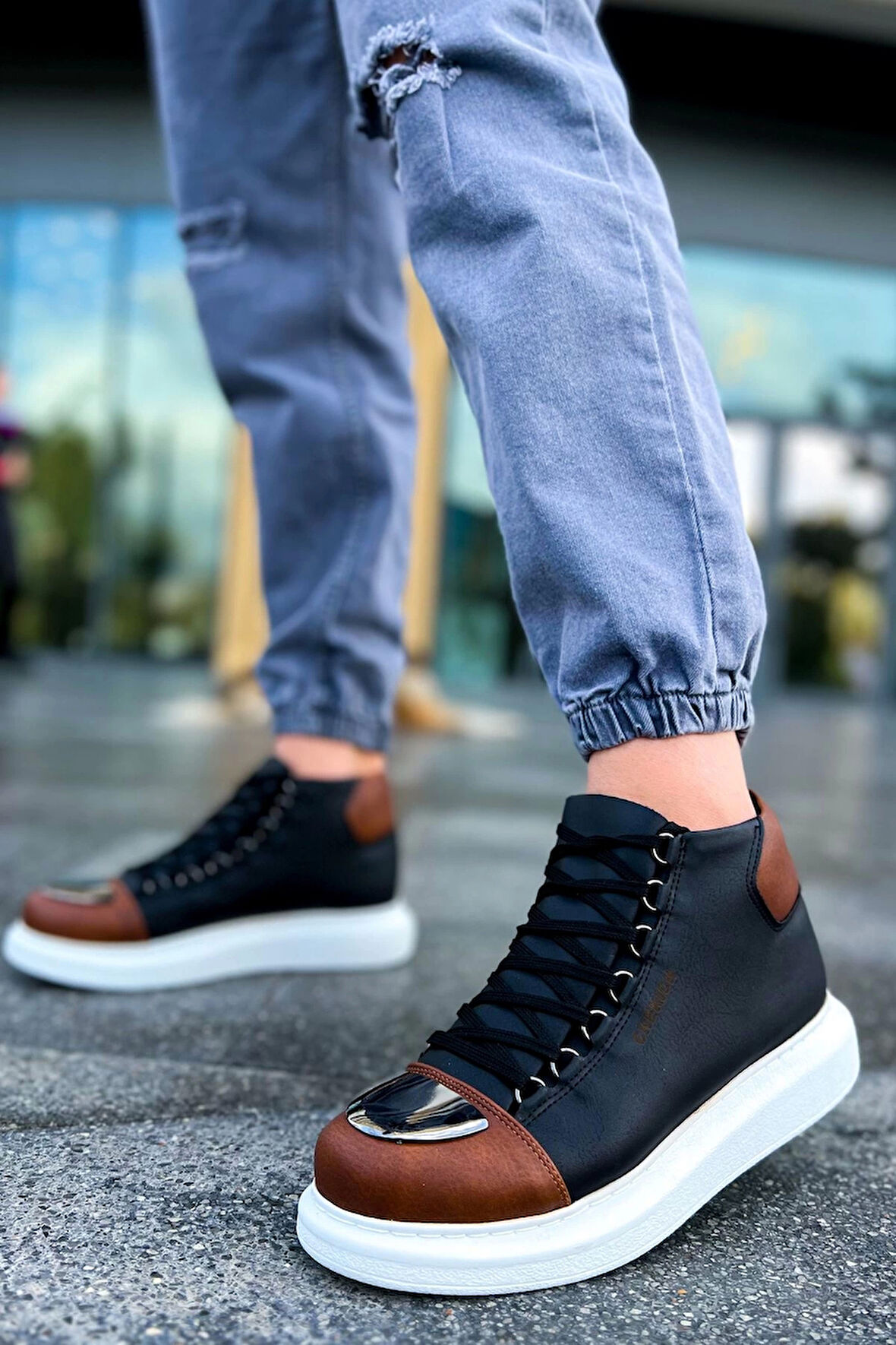 TB267 GBT Roma Mirror Erkek Bot SIYAH/TABA