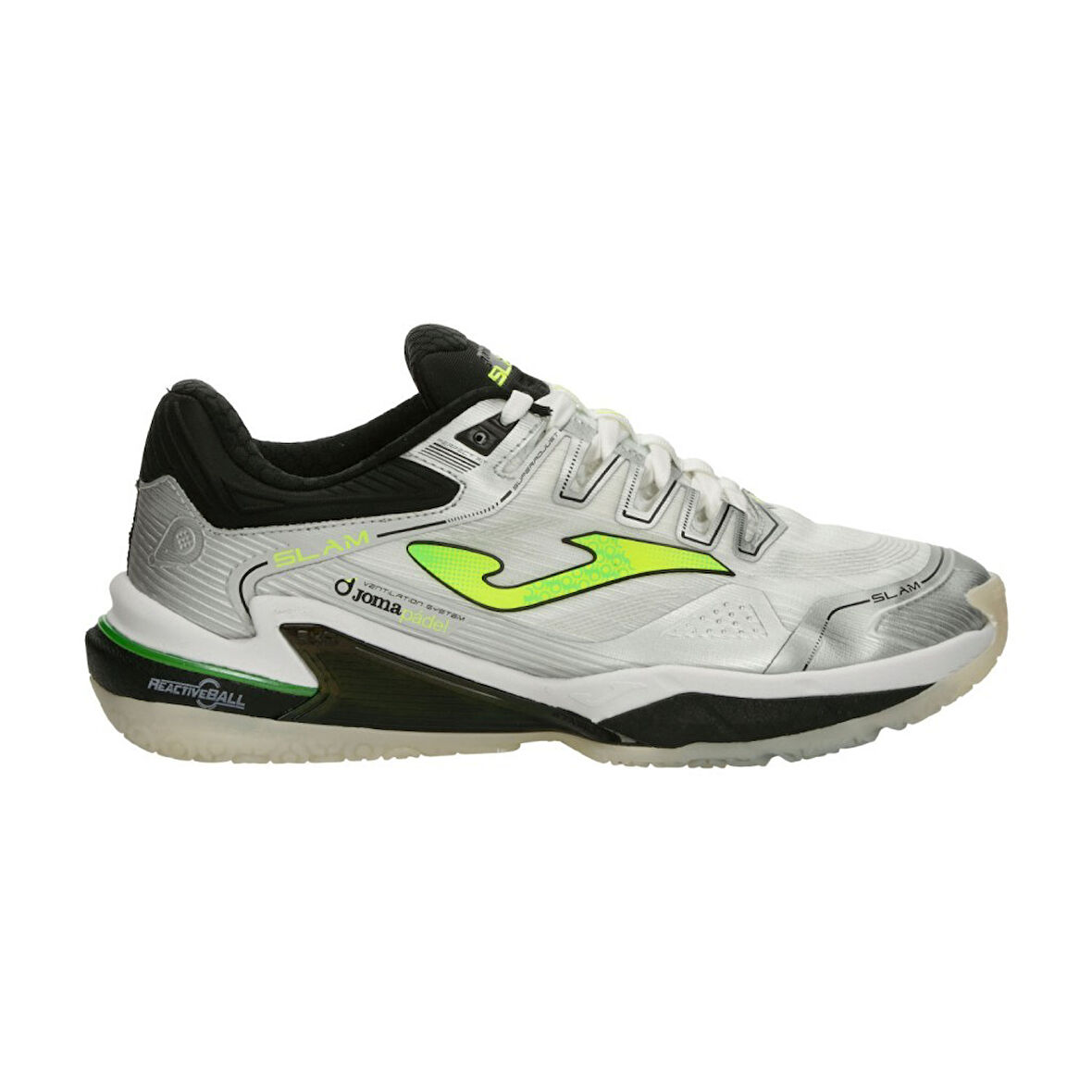 Joma Slam Erkek 2512 Beyaz Siyah All Court Tenis Ayakkabısı