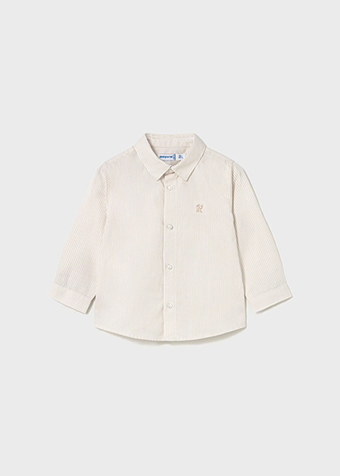 Mayoral Kahverengi Uzun Kollu Erkek Bebek Gömlek 124