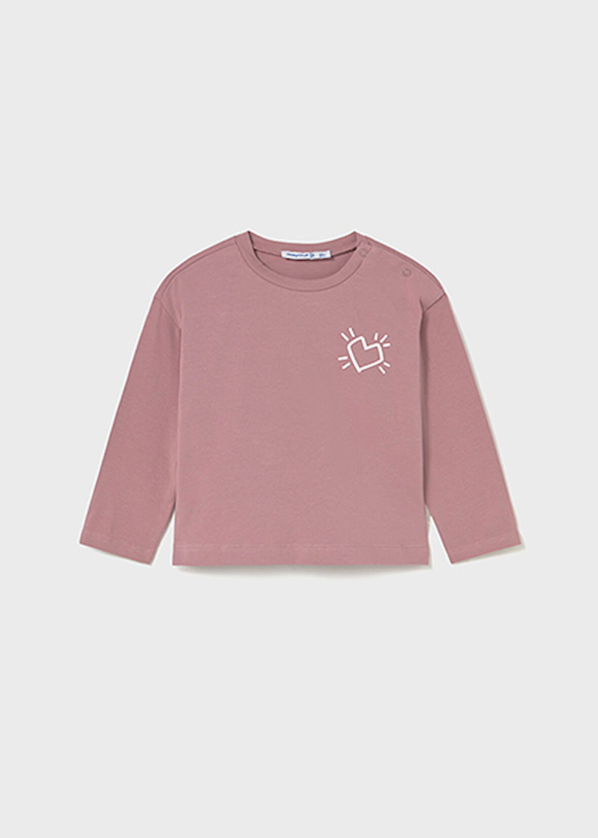 Mayoral Pembe Kız Bebek Arkası Baskılı Uzun Kollu Tişört 2079