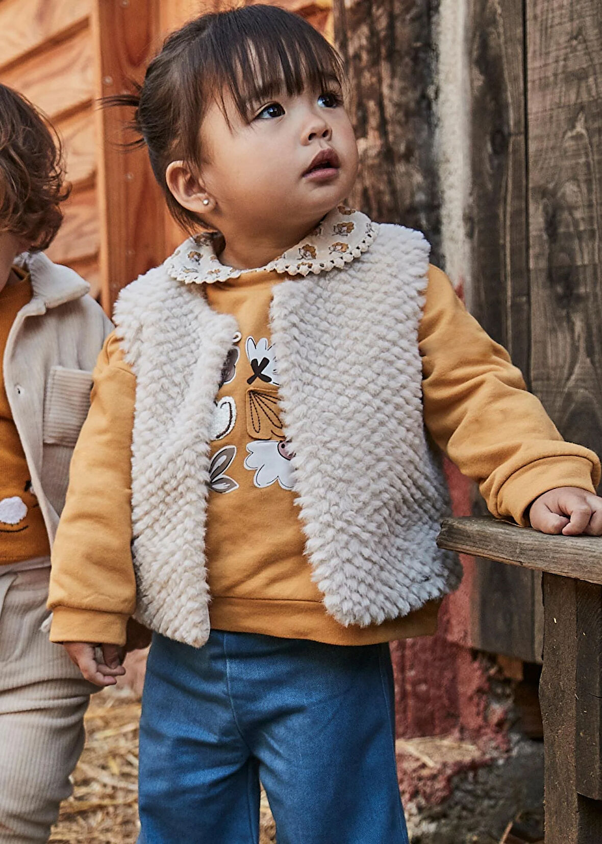 Mayoral Kız Bebek Peluş Yelek