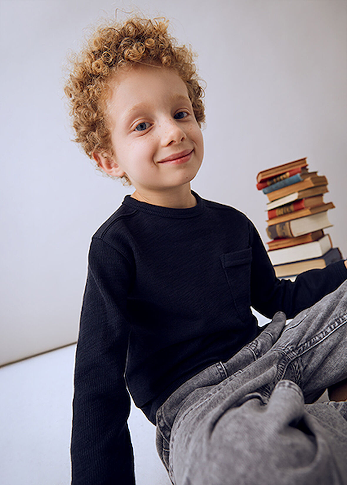 Mayoral Lacivert Erkek Çocuk Uzun Kollu Tişört 4082