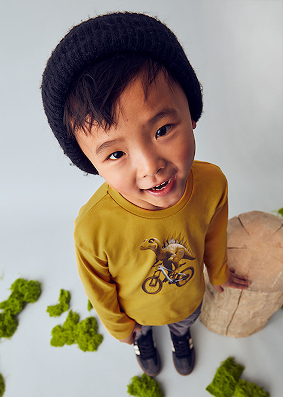 Mayoral Sarı Erkek Çocuk Baskılı Uzun Kollu Tişört 4087